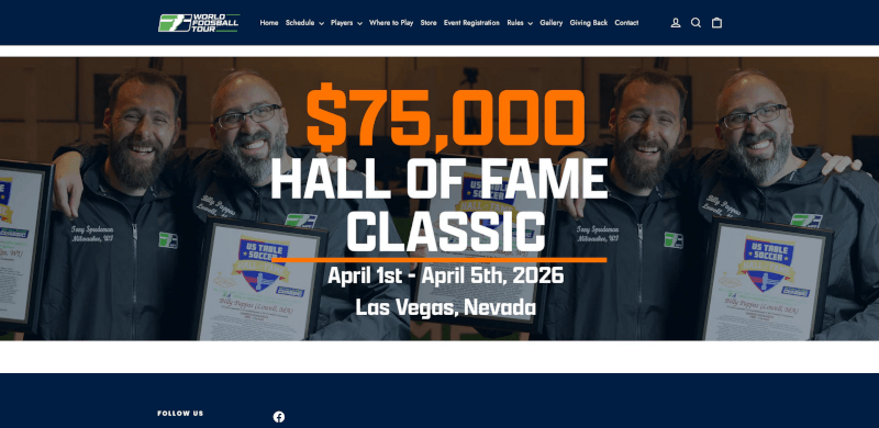 world foosball tour 2026 hall of fame classic