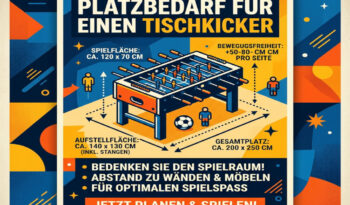 Tischkicker Maße und Platzbedarf richtig planen