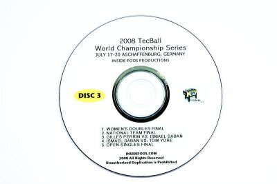 Tischfu&szlig;ball Video DVD Set Tecball WCS 2008