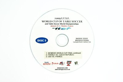 Tischfu&szlig;ball DVD Set World Cup Nantes 2009