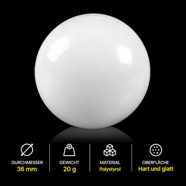 Kunststoff Kickerball hart glatt