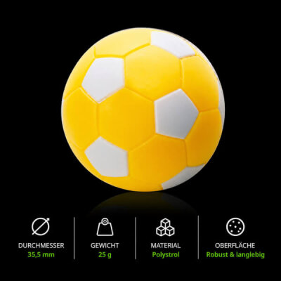 kickerball_fußball_optik_zweifarbig_gelb_weiß_technische_daten
