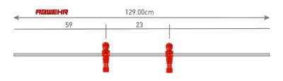 Hohlstange Turnierausführung Contus® L4 2 - Loch